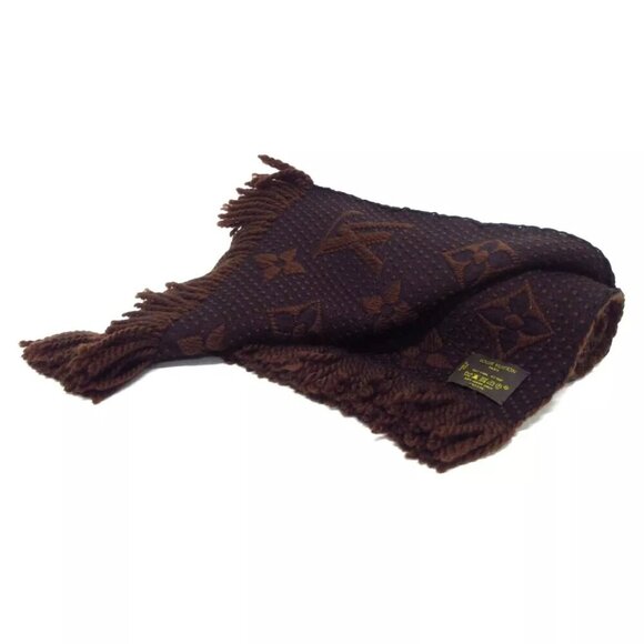 LOUIS VUITTON Eschar Progo Mania Maroon - Unconfirmed Scarf 248-010425 - Picture 2 of 6